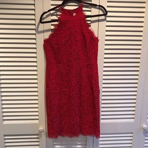 Loft Red Lace Dress